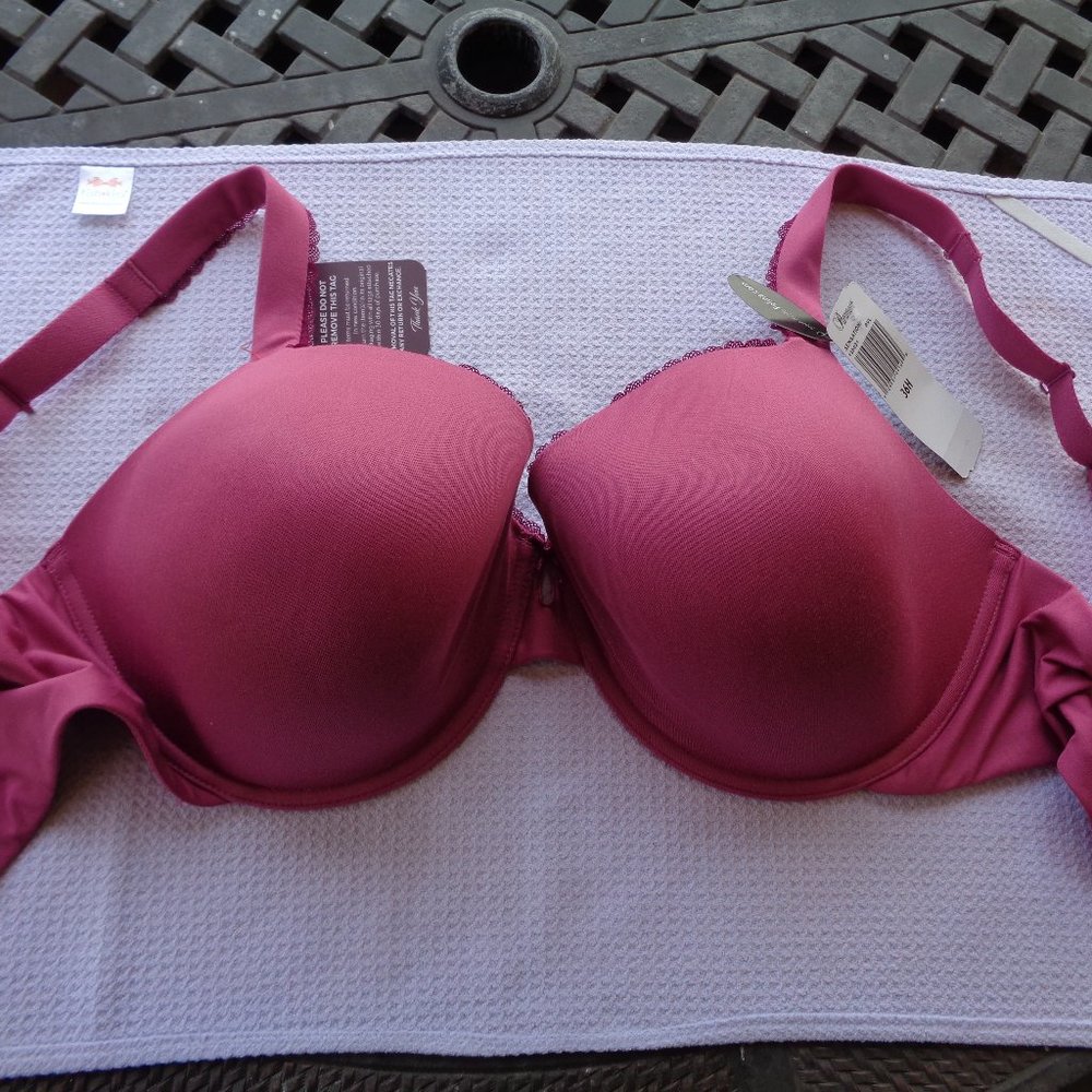 Lot of 2 Felina 36H bras NWT Sensational t-shirt & Angie front hook minimizer